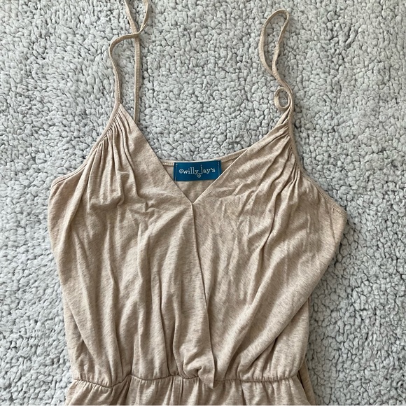 Willy Jays romper tan/beige size medium EUC - Picture 4 of 9